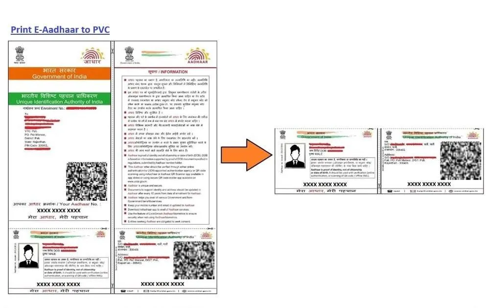 e-Aadhaar PDF ko wallet size me crop kaise karein (Demo)